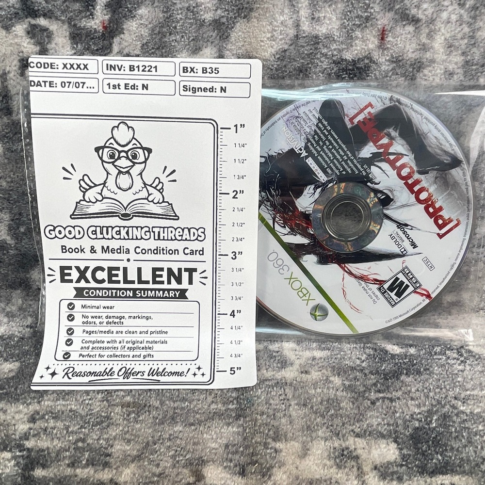Prototype Xbox 360 Activision Radical Entertainment 2009 Action Game Disc